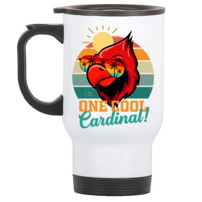 Cardinal Funny Gift Cardinal Day Birding Gift Stainless Steel Travel Mug