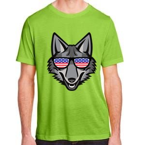 Coyote Funny Gift 4th Of July National Coyote Day Cute Gift Adult ChromaSoft Performance T-Shirt