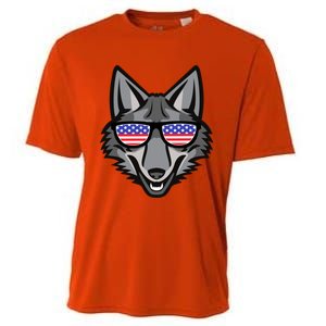 Coyote Funny Gift 4th Of July National Coyote Day Cute Gift Cooling Performance Crew T-Shirt