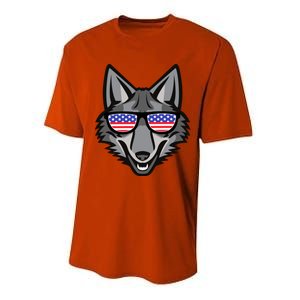 Coyote Funny Gift 4th Of July National Coyote Day Cute Gift Performance Sprint T-Shirt