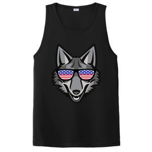 Coyote Funny Gift 4th Of July National Coyote Day Cute Gift PosiCharge Competitor Tank