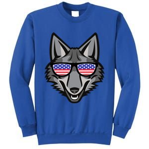 Coyote Funny Gift 4th Of July National Coyote Day Cute Gift Sweatshirt