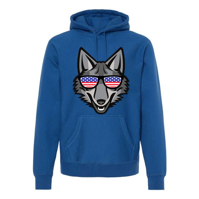 Coyote Funny Gift 4th Of July National Coyote Day Cute Gift Premium Hoodie