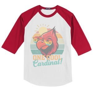 Cardinal Funny Gift Cardinal Day Birding Cute Gift Kids Colorblock Raglan Jersey