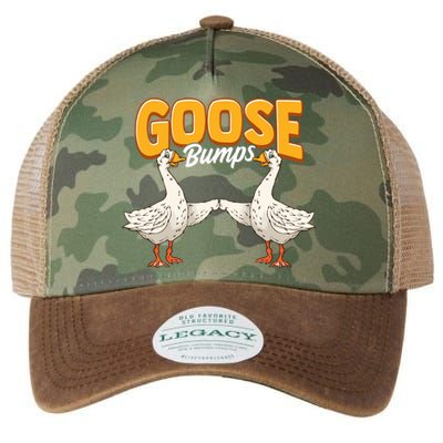 Cute & Funny Goose Bumps Goosebumps Animal Pun Legacy Tie Dye Trucker Hat