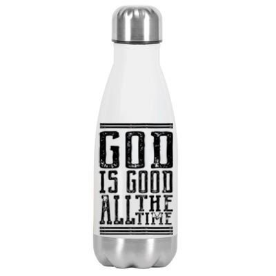 Christian Faith God Is Good All The Time Gift Stainless Steel Insulated Water Bottle