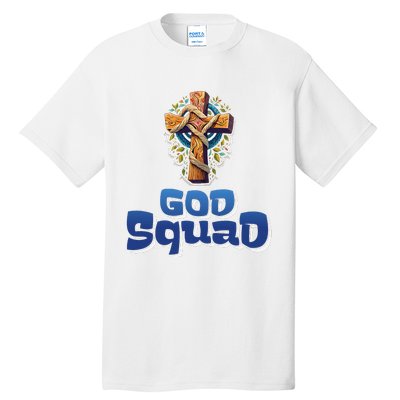 Christian Faith God Squad Salvation Power Of The Cross Tall T-Shirt