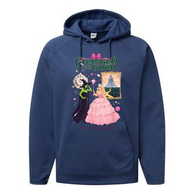 Changed For Good W.I.C.K.E.D Funny Halloween Witch Performance Fleece Hoodie