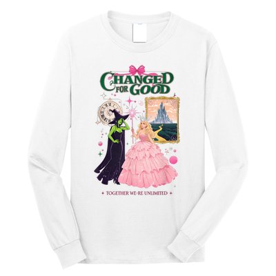 Changed For Good W.I.C.K.E.D Funny Halloween Witch Long Sleeve Shirt