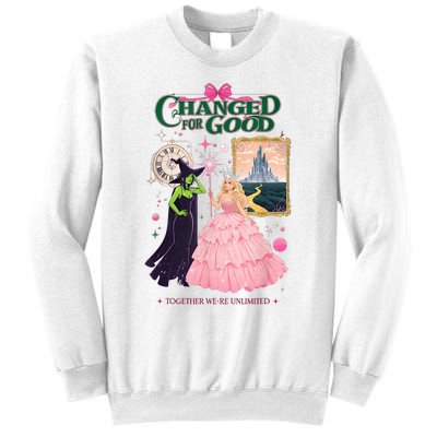 Changed For Good W.I.C.K.E.D Funny Halloween Witch Sweatshirt