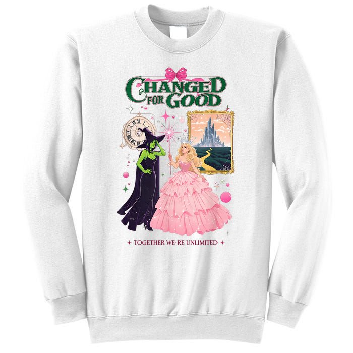 Changed For Good W.I.C.K.E.D Funny Halloween Witch Sweatshirt