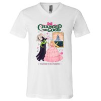 Changed For Good W.I.C.K.E.D Funny Halloween Witch V-Neck T-Shirt