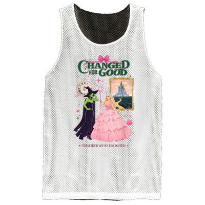 Changed For Good W.I.C.K.E.D Funny Halloween Witch Mesh Reversible Basketball Jersey Tank