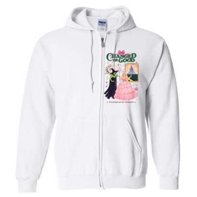 Changed For Good W.I.C.K.E.D Funny Halloween Witch Full Zip Hoodie