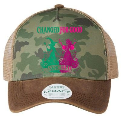 Changed For Good W.I.C.K.E.D Funny Halloween Witch Legacy Tie Dye Trucker Hat