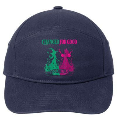 Changed For Good W.I.C.K.E.D Funny Halloween Witch 7-Panel Snapback Hat