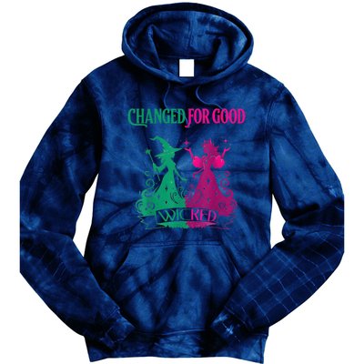 Changed For Good W.I.C.K.E.D Funny Halloween Witch Tie Dye Hoodie