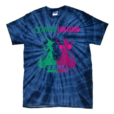 Changed For Good W.I.C.K.E.D Funny Halloween Witch Tie-Dye T-Shirt