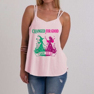 Changed For Good W.I.C.K.E.D Funny Halloween Witch Women's Strappy Tank