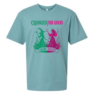 Changed For Good W.I.C.K.E.D Funny Halloween Witch Sueded Cloud Jersey T-Shirt