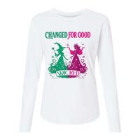 Changed For Good W.I.C.K.E.D Funny Halloween Witch Womens Cotton Relaxed Long Sleeve T-Shirt