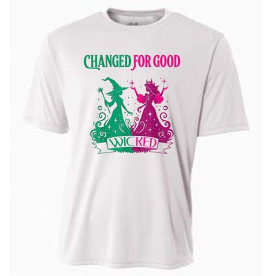 Changed For Good W.I.C.K.E.D Funny Halloween Witch Cooling Performance Crew T-Shirt