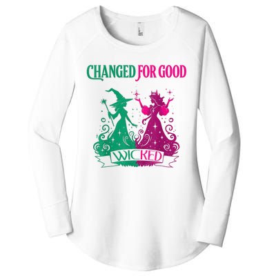 Changed For Good W.I.C.K.E.D Funny Halloween Witch Women's Perfect Tri Tunic Long Sleeve Shirt