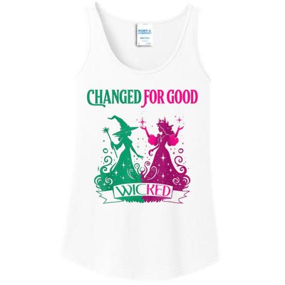 Changed For Good W.I.C.K.E.D Funny Halloween Witch Ladies Essential Tank