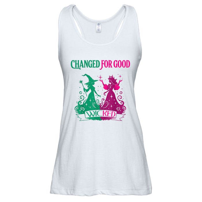 Changed For Good W.I.C.K.E.D Funny Halloween Witch Ladies Essential Flowy Tank