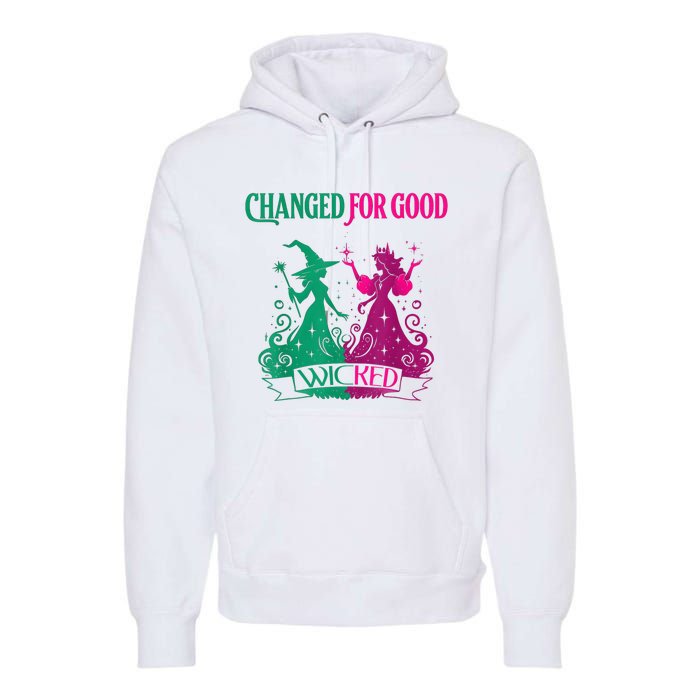 Changed For Good W.I.C.K.E.D Funny Halloween Witch Premium Hoodie