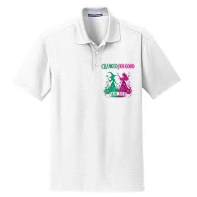 Changed For Good W.I.C.K.E.D Funny Halloween Witch Dry Zone Grid Polo