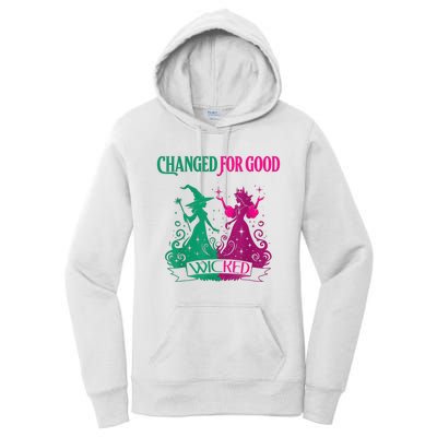 Changed For Good W.I.C.K.E.D Funny Halloween Witch Women's Pullover Hoodie