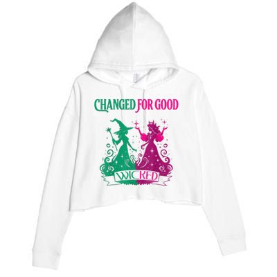 Changed For Good W.I.C.K.E.D Funny Halloween Witch Crop Fleece Hoodie