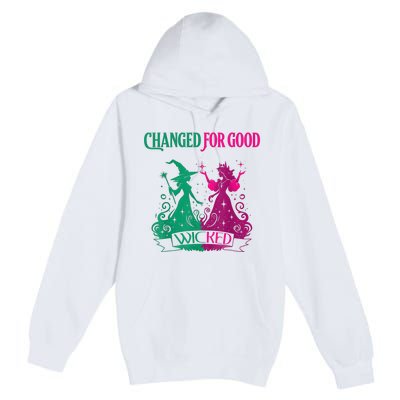 Changed For Good W.I.C.K.E.D Funny Halloween Witch Premium Pullover Hoodie