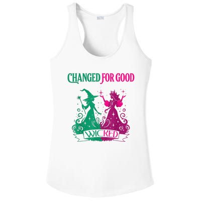 Changed For Good W.I.C.K.E.D Funny Halloween Witch Ladies PosiCharge Competitor Racerback Tank