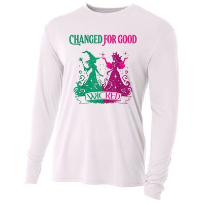 Changed For Good W.I.C.K.E.D Funny Halloween Witch Cooling Performance Long Sleeve Crew