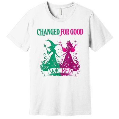 Changed For Good W.I.C.K.E.D Funny Halloween Witch Premium T-Shirt