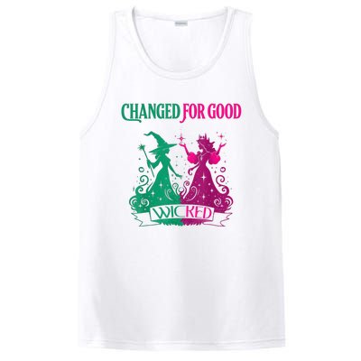 Changed For Good W.I.C.K.E.D Funny Halloween Witch PosiCharge Competitor Tank