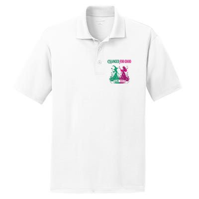 Changed For Good W.I.C.K.E.D Funny Halloween Witch PosiCharge RacerMesh Polo