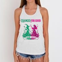 Changed For Good W.I.C.K.E.D Funny Halloween Witch Women's Knotted Racerback Tank