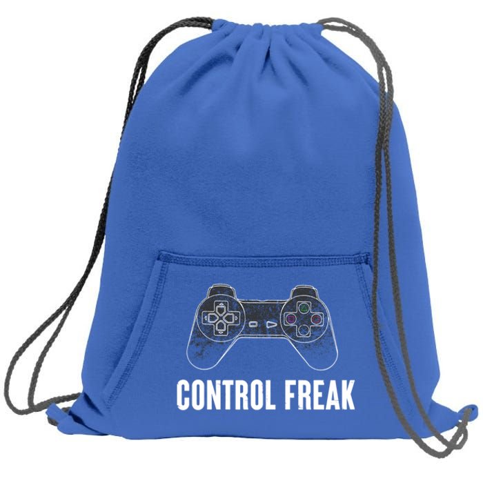 Control Freak Game Controller Gift Sweatshirt Cinch Pack Bag