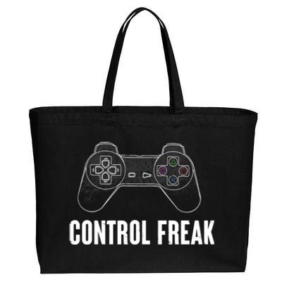 Control Freak Game Controller Gift Cotton Canvas Jumbo Tote