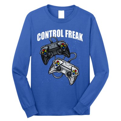 Control Freak Gamer Funny Video Game Online Gaming Gift Long Sleeve Shirt