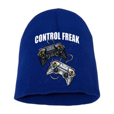 Control Freak Gamer Funny Video Game Online Gaming Gift Short Acrylic Beanie