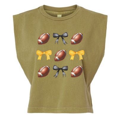 Coquette Football Game Day Game Lover Garment-Dyed Women's Muscle Tee