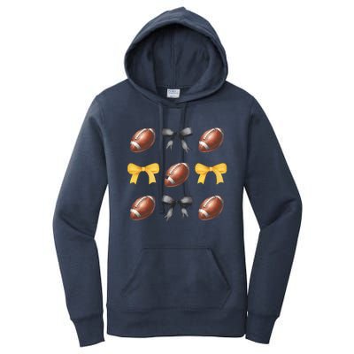 Coquette Football Game Day Game Lover Women's Pullover Hoodie