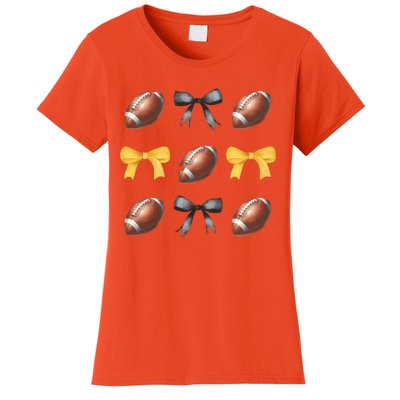 Coquette Football Game Day Game Lover Women's T-Shirt