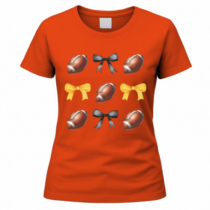 Coquette Football Game Day Game Lover Women's T-Shirt