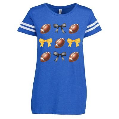 Coquette Football Game Day Game Lover Enza Ladies Jersey Football T-Shirt