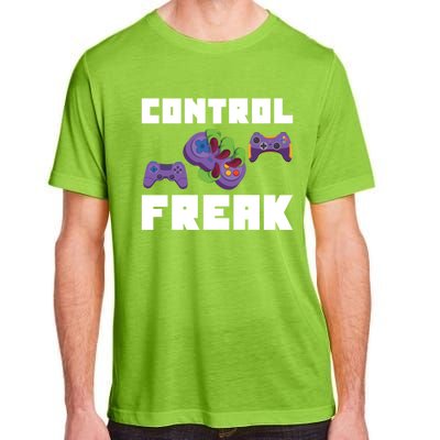 Control Freak Gamer Video Game Controller Gift Adult ChromaSoft Performance T-Shirt